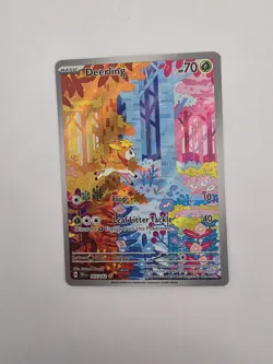 Pokemon Deerling TCG Scarlet Violet Temporal Forces Holo Card 165/162 IR - Image 1