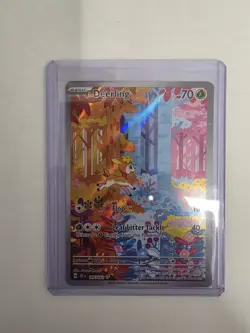 Pokemon Deerling TCG Scarlet Violet Temporal Forces Holo Card 165/162 IR - Image 3