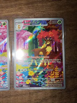 Pokemon TCG - Deerling 165/162 & Sawsbuck 166/162 IR - Temporal Forces - Image 3