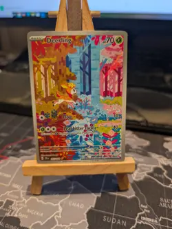 Pokemon Deerling TCG Scarlet & Violet Temporal Forces Holo Card 165/162 IR NM - Image 1