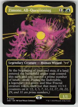 Zimone, All-Questioning (Showcase) Rare Duskmourn: House of Horror 366 MTG NM - Image 1