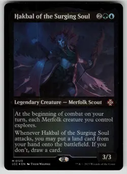 Hakbal of the Surging Soul Thick Stock The Lost Caverns of Ixalan 123 MTG NM - Image 1