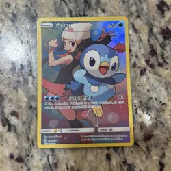 Pokemon TCG Piplup 239/236 Cosmic Eclipse Secret Rare Full Art Holo ENG 2019 - Image 1