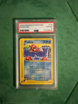 Pokemon PSA 6 EX-MT 2002 Magikarp 118/165 Expedition Card - Image 1