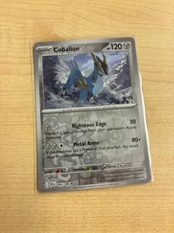 Pokemon TCG Scarlet & Violet Black Bolt Cobalion 066/086 Reverse Holo - Image 1