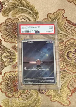 Pokemon TCG 2023 Obsidian Flames Cleffa 202/197 IR Holo ENG PSA 9 - Image 1