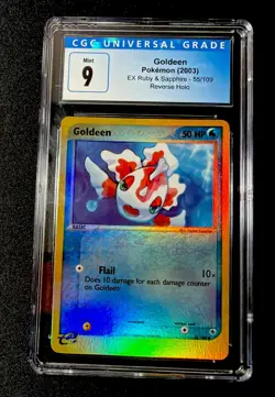 Goldeen CGC 9 MINT Reverse Holo EX Ruby And Sapphire E-Reader 55/109 CHUMLEE - Image 1
