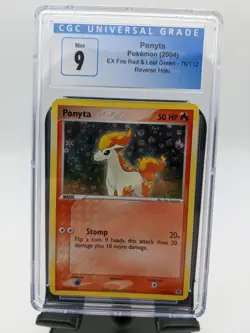 Pokemon Ponyta #76/112 Reverse Holo 2004 EX Fire Red Leaf Green CGC 9 - Image 1
