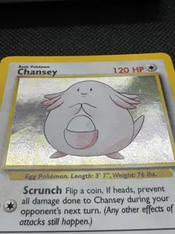 Vintage Pokemon Chansey 3/102 Base Set Holo Rare (NM+) Very Clean Holo - Image 2