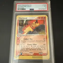 The Pokemon Company 2003 EX Dragon Charizard 100/97 Holo PSA 5 - Image 1