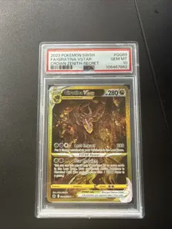 2023 POKEMON CROWN ZENITH SECRET FULL ART/GIRATINA VSTAR PSA 10 GG69/GG70 - Image 1