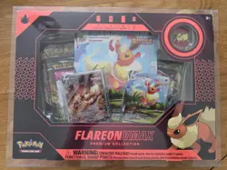 Pokemon TCG Flareon VMAX Premium Collection Box SWSH179 SWSH180 Evolving Skies - Image 1