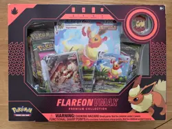 Pokemon TCG Flareon VMAX Premium Collection Box SWSH179 SWSH180 Evolving Skies - Image 2