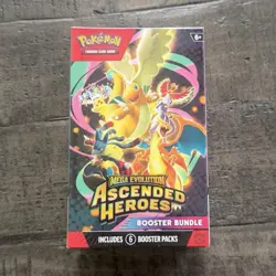 Pokemon TCG Mega Evolution Ascended Heroes Booster Bundle Box 6 Packs - Image 1