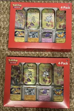 Pokemon TCG - Scarlet & Violet 151 Mini Tin 4-Pack Sam’s Club New/Sealed - Image 1