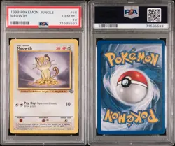 1999 Pokemon Jungle Meowth 56/64 Unlimited PSA 10 GEM MINT - Image 2