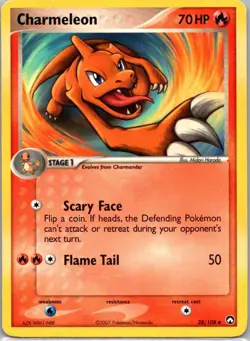Pokemon TCG Charmeleon 28/108 Power Keepers MP - Image 1