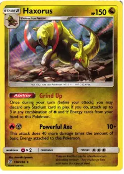 Haxorus 156/236 Holo Rare Unified Minds Pokemon Holo Lightly Played - Image 1