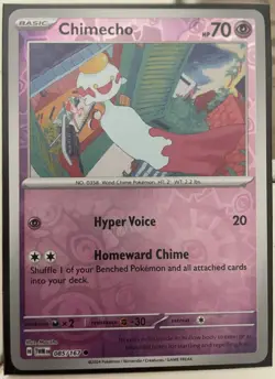 Pokemon TCG Chimecho Scarlet & Violet-Twilight Masquerade 085/167 Reverse Holo - Image 1