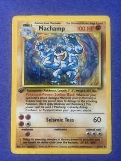 Pokemon Machamp 1st Edition 8/102 MP - Image 2