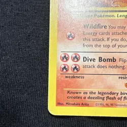 Moltres ✨ 1999 Pokemon Fossil 27/62 Holo Rare Unlimited LP - Image 5