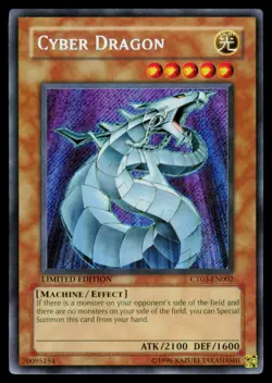 Cyber Dragon - CT03-EN002 LP Secret Rare 2006 Collectors Tin Yu-Gi-Oh - Image 1