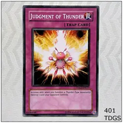 Judgment of Thunder - TDGS-EN077 - Common Unlimited Yugioh - Image 1