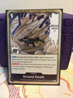 One Piece TCG Ground Death Rare (x4) OP14-096 Playset English/Near Mint - Image 2
