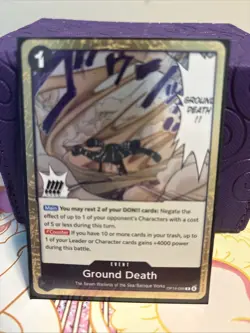 One Piece TCG Ground Death Rare (x4) OP14-096 Playset English/Near Mint - Image 4