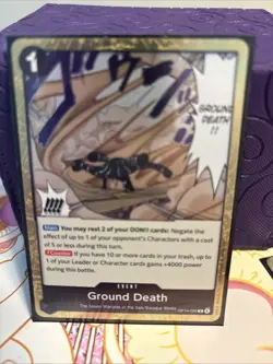 One Piece TCG Ground Death Rare (x4) OP14-096 Playset English/Near Mint - Image 5