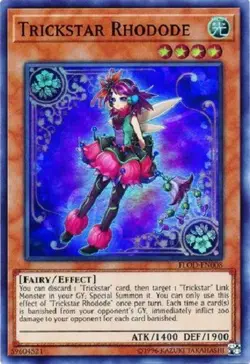 Yugioh - Trickstar Rhodode - Super Rare - Plus Free Holographic Card - Image 1