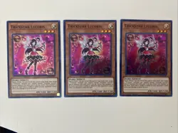 Yugioh - Trickstar Lycoris x 3 - 1st Edition Super Rare NM - Free Holo Card - A - Image 1
