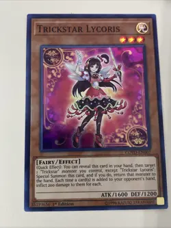 Yugioh - Trickstar Lycoris x 3 - 1st Edition Super Rare NM - Free Holo Card - A - Image 4