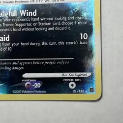 Pokemon TCG Secret Wonders ABSOL Reverse Holo Rare 21/132 LP Card 2007 - Image 4