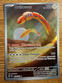 Orthworm Holo Rare Sv02 Paldea Evolved Pokemon TCG Card 224/193 NM Condition - Image 1
