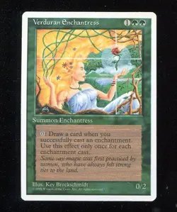 MAGIC VERDURAN ENCHANTRESS MTG EN 4th ( FOURTH ) EDITION 1995 - MAX - Image 1
