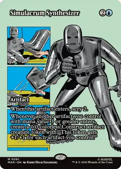 Simulacrum Synthesizer (Borderless) [Marvel Universe: Eternal-Legal] Foil Near - Image 1