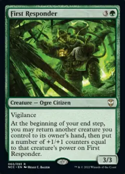 x1 First Responder R MTG Commander Streets of New Capenna M/NM, English - Image 1