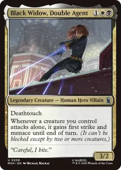 Black Widow, Double Agent - MSH - MTG - NM - EN - 0208 - Image 1