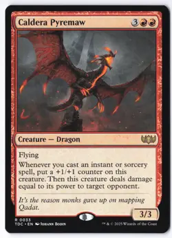 Caldera Pyremaw 33 Commander: Tarkir: Dragonstorm - Image 1