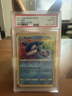 2021 Pokemon Sword & Shield - Shining Fates Kyogre #021 - PSA 10 - Image 1