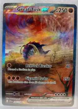 246/198 Great Tusk ex Holo Special Illustration Secret Rare Pokemon - Image 1
