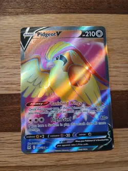 Pokemon Pidgeot V 188/196 Lost Origin Ultra Rare Full Art Holo NM English - Image 1