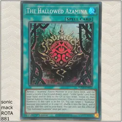 The Hallowed Azamina - ROTA-EN053 - Super Rare 1st Edition Yugioh - Image 1