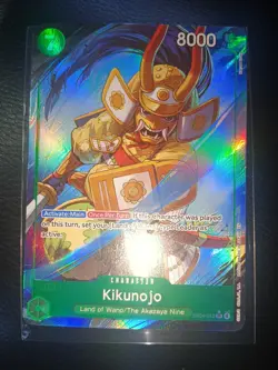 One Piece Kikunojo SR EB04-012 (Alternate Art) The Azure Sea's Seven Foil💎📈💎 - Image 2