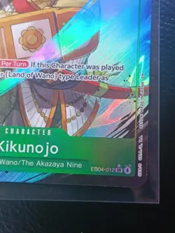 One Piece Kikunojo SR EB04-012 (Alternate Art) The Azure Sea's Seven Foil💎📈💎 - Image 4