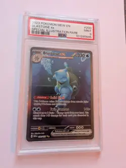 Pokemon TCG Blastoise EX 200/165 Sv: Scarlet & Violet 151 PSA 9 Mint - Image 1