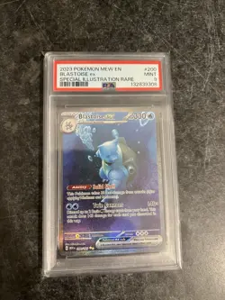 Pokemon TCG Blastoise EX 200/165 Sv: Scarlet & Violet 151 PSA 9 Mint - Image 1