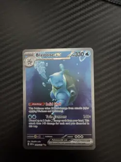 Pokemon Card Blastoise EX 200/165 Scarlet & Violet 151 English PSA 9 Mint - Image 1