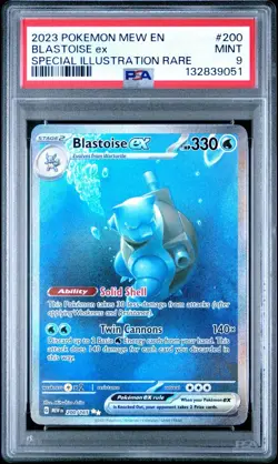 Blastoise Ex 200-165 PSA 9 Special Illustration Pokemon 151 English Mint - Image 4